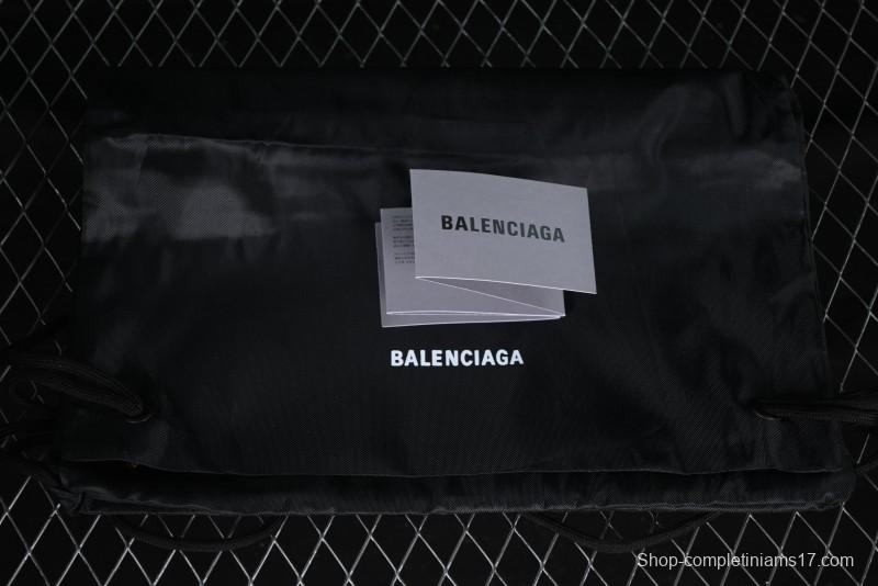 Balenciaga Monday Leather Round Toe Lace-Up Low-Top Casual Shoes - WDTSC1000