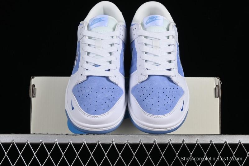 Supreme x Nike SB Dunk Low Royal Blue Anniversary High-End Custom Casual Skate Shoes - JH8039-936