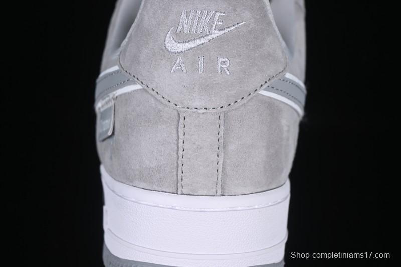 Nike Air Force 1 '07 Low Chrome Hearts Collaboration Silver Grey Low-Top Casual Sneakers - FZ0188-032