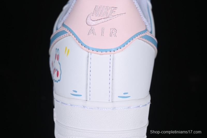 Nike Air Force 1 '07 Low Valentine's Day Limited Edition 2D Hand-Painted Graffiti Lollipop Casual Sneakers - TY0301-111