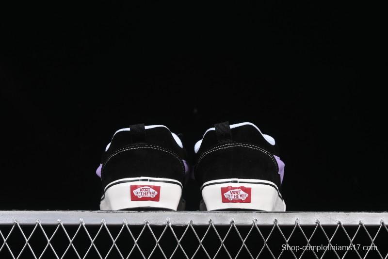 Vans Knu Skool Purple Grape Love Comfortable Fashion Slip-Resistant Wear-Resistant Low-Top Casual Skate Shoes - VN0009QC6BT1