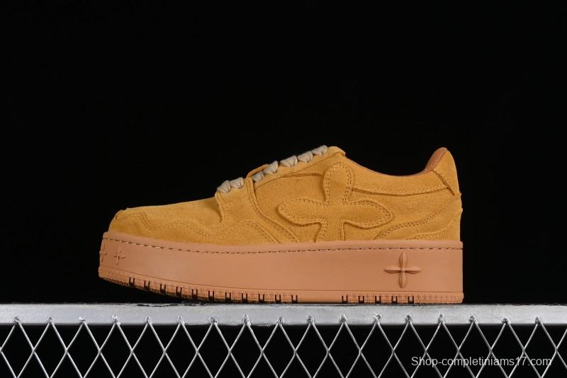 SMFK Comfortable Chunky Sole White Sneakers - T.D4