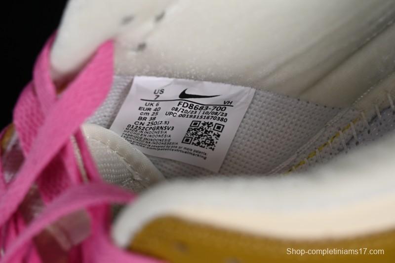 Nike Dunk Low "Just Do It" SB Low-Top Casual Skate Shoes in Coconut Milk and Pink - FD8683-700