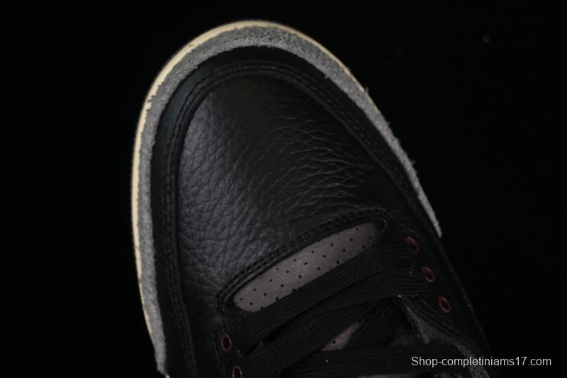 Nike A Ma Maniere x Air Jordan 3 Retro Black Sneakers - FZ4811-001