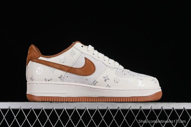 Nike Air Force 1 '07 Low LV Collaboration - Beige Brown Pigskin Casual Shoes CV1724-112