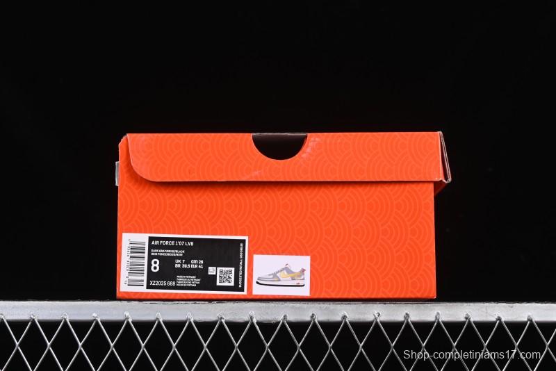 Nike Air Force 1 '07 Low Year of the Snake Limited Edition Golden Snake Scale Low-Top Casual Sneakers - XZ2025-688