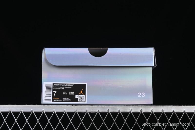 Nike Air Jordan Stadium 90 AJ Casual Sneakers with Midfoot Mesh Panel - HV4092-100