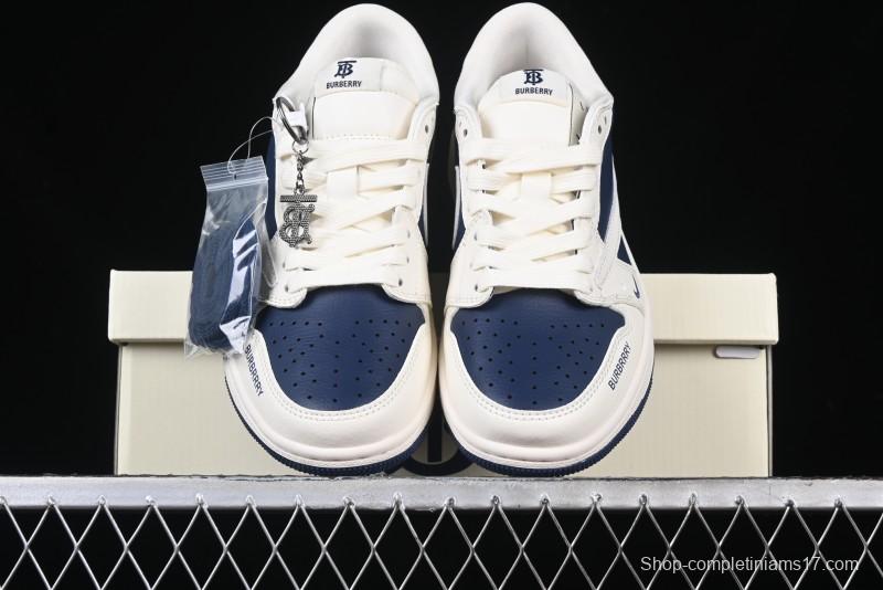 Nike Travis Scott x Fragment Design x Air Jordan 1 Low OG SP AJ1 Burberry Collaboration - BB6588-312