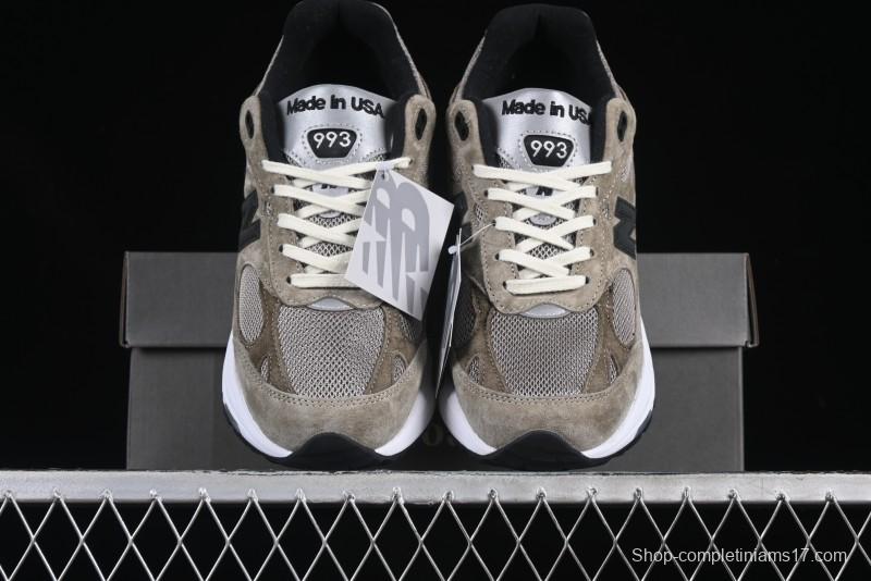 New Balance Made In USA M993 Series Classic Retro Casual Running Shoes with Heritage Design - U993JJ