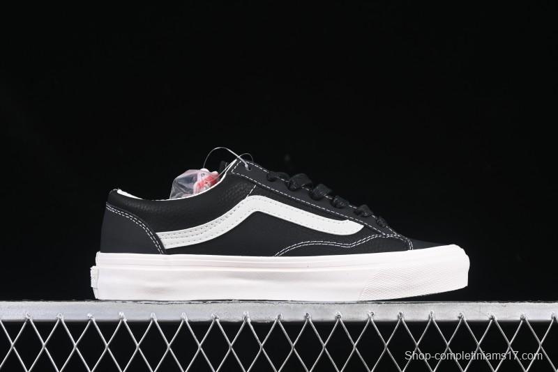 Vans Old Skool 36 Low-Top Retro Skate Shoes - VN000D57BLK