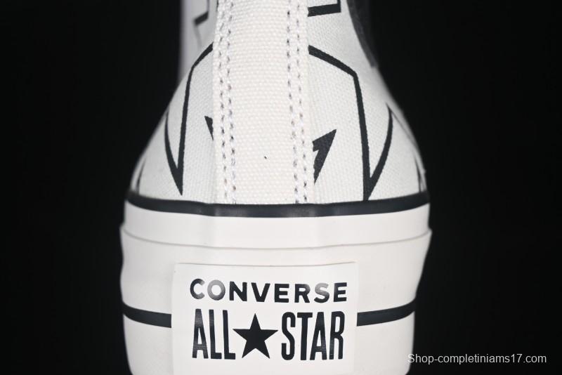 Converse Chuck 70 High Top Sneakers with Star Patch and Thick Sole - 581672C