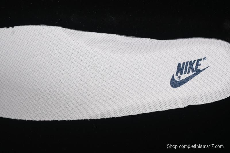 Nike Air Force 1 'Wave Swoosh' Edition – White & Navy**