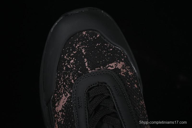 Stone Island Grime Panelled Low-Top Lifestyle Sneakers in Dark Brown - 79FWS0303