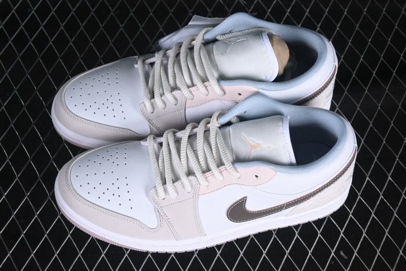 Nike Air Jordan 1 Low AJ1 Carved Pink Low-Top Casual Sneakers - IB8859-101
