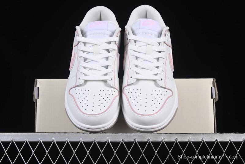 Nike SB Dunk Low Anniversary Premium Custom White Pink Low-Top Casual Skate Shoes - WP0212-013