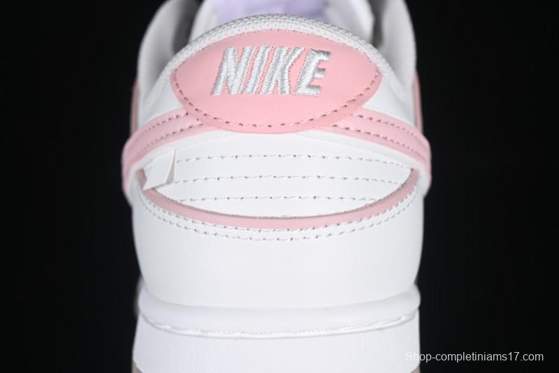 Nike SB Dunk Low Anniversary Premium Custom White Pink Low-Top Casual Skate Shoes - WP0212-013