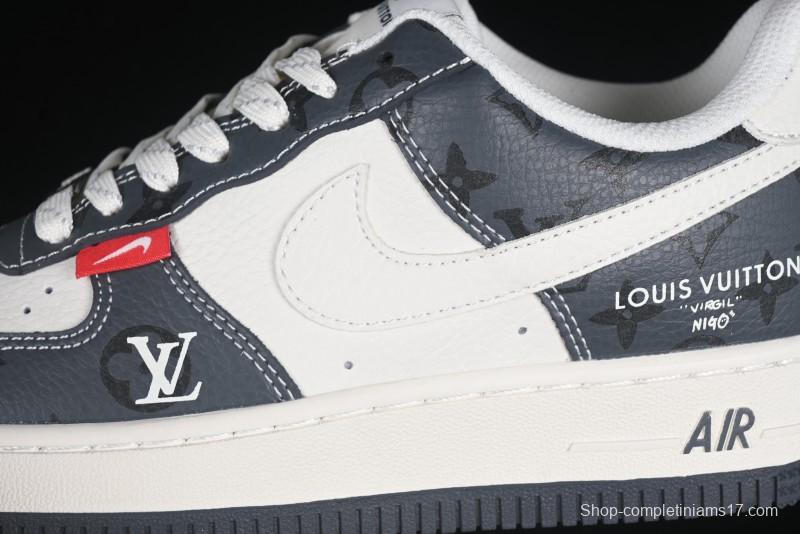 Nike Air Force 1 '07 Low LV Collaboration Beige Print Casual Sneakers - CS5288-002