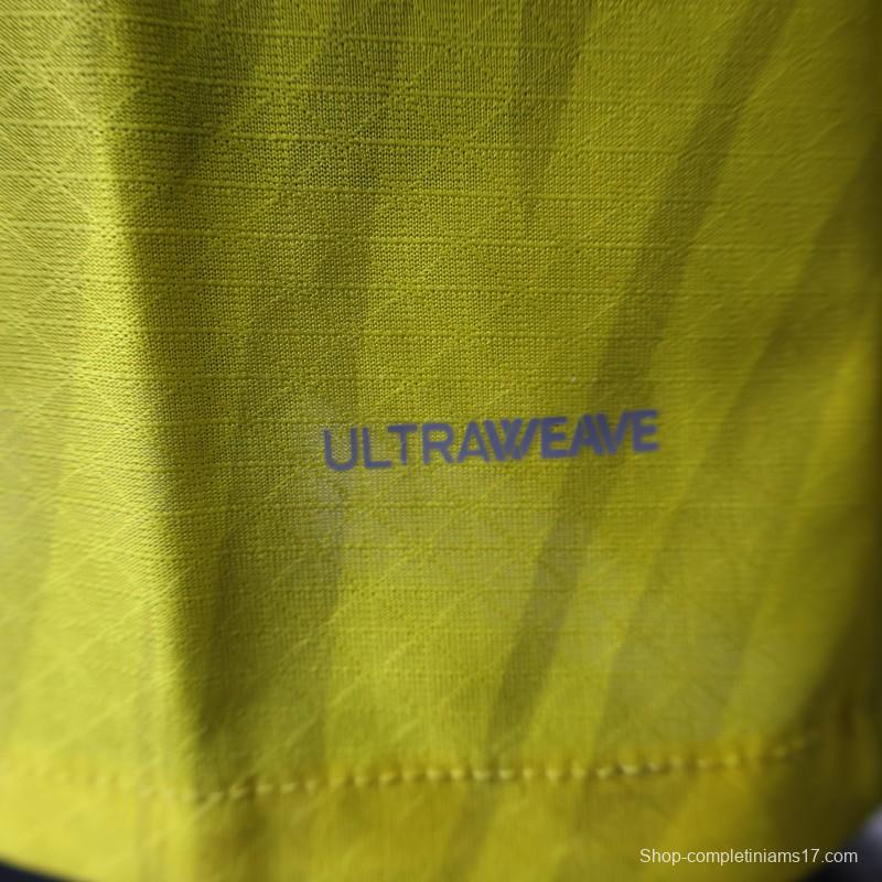 Player Version 25/26 Borussia Dortmund Yellow with Black Pattern Jersey