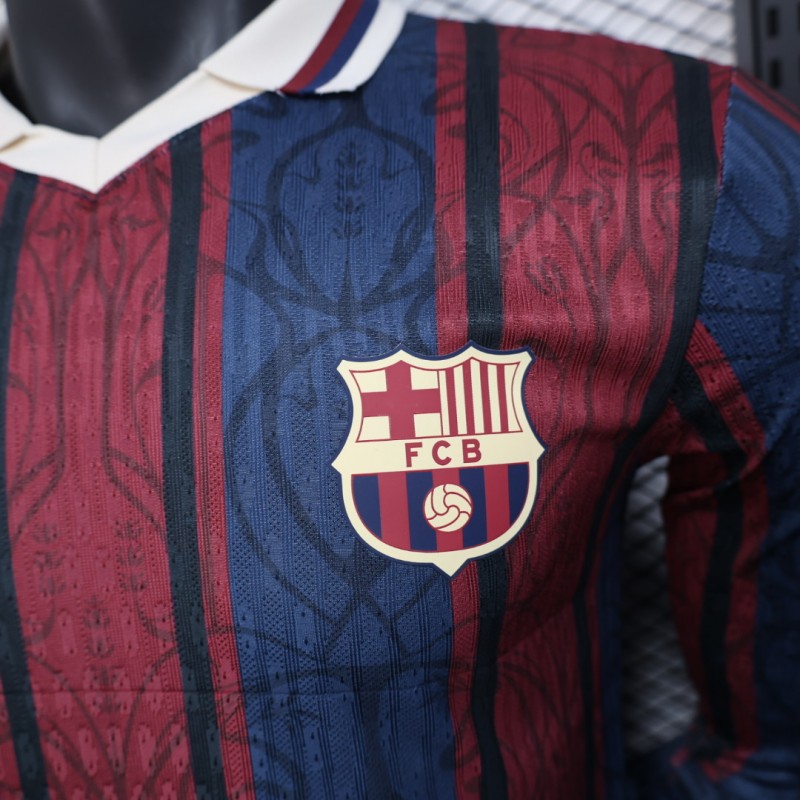 Player Version 25/26 Modernist FC Barcelona Polo Long Sleeve Jersey