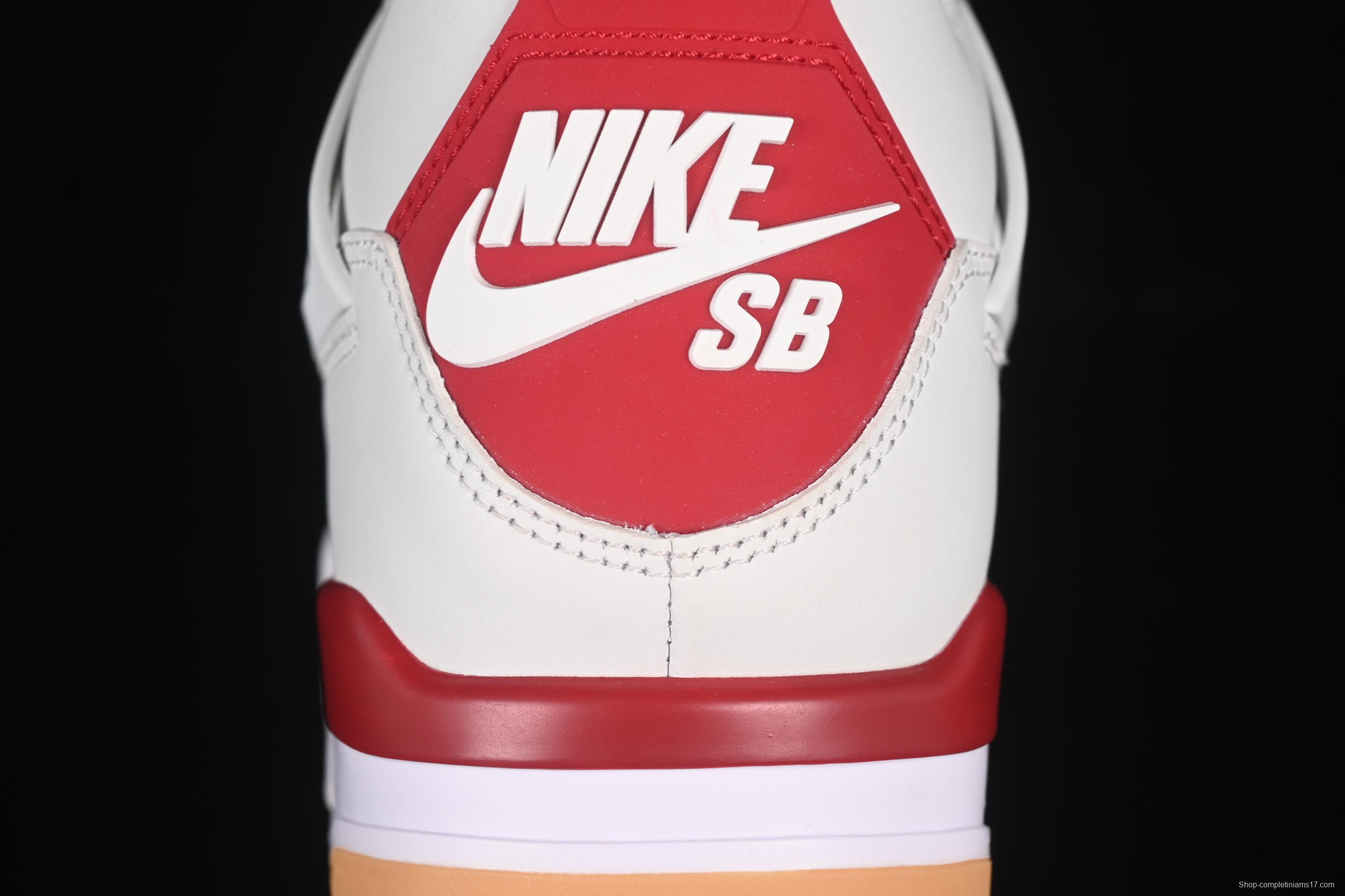 Nike SB x Air Jordan 4 OG "Varsity Red" Retro Basketball Shoes - DR5415-106