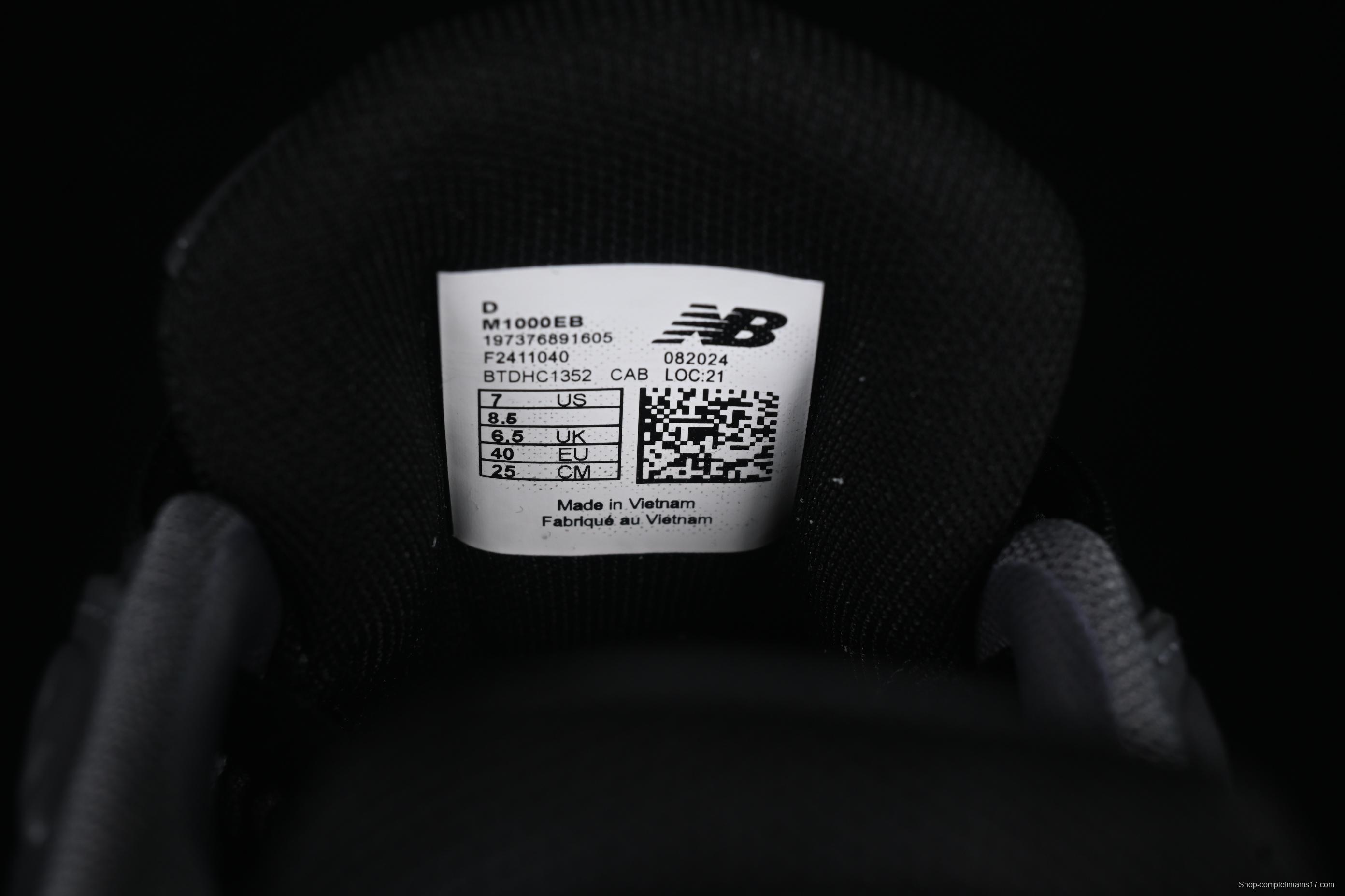 New Balance 1000 Series Retro Dad Style Low-Top Casual Running Shoes - M1000EB