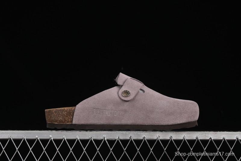 Birkenstock Arizona Soft Footbed Sandals with Suede Leather and Lambswool Lining - G.D4