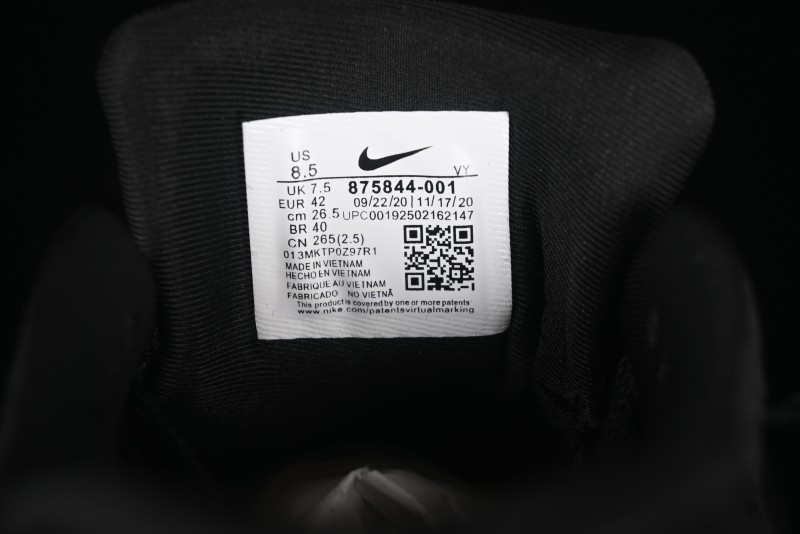 Nike Air Max 1 Retro Running Shoes with Half-Sole Air Cushion - 875844-001