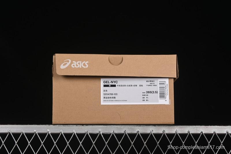 Asics Gel-NYC Retro Breathable Casual Shoes with Cushioning for Men - 1201A789-103