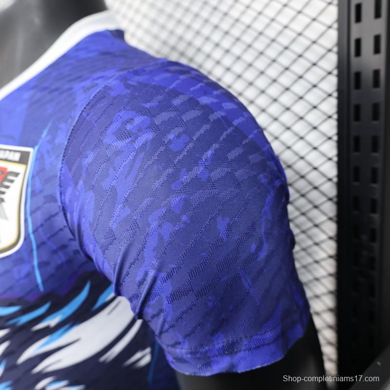 Player Version 2025 Japan Blue Jersey with Owl Design