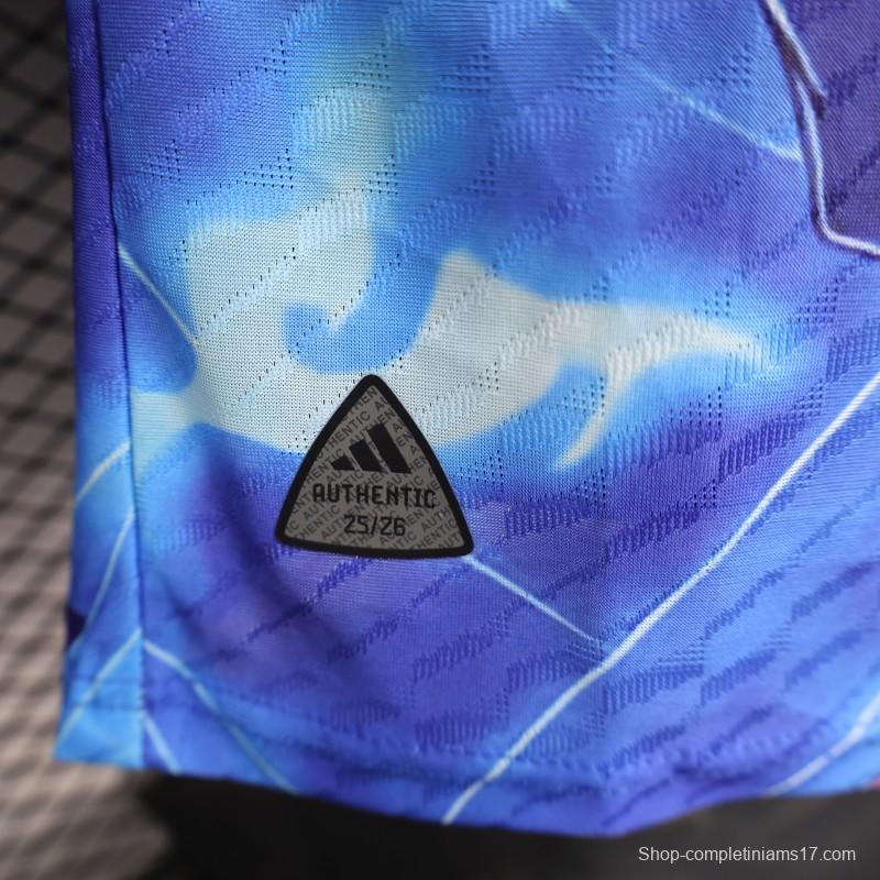 Player Version 2025 Japan Blue with Anime Character Design Jersey