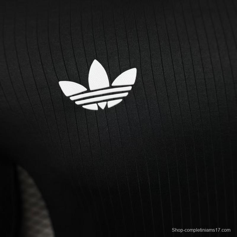 Player Version 2025 Germany Black 125Th Anniversary Long Sleeve Jersey