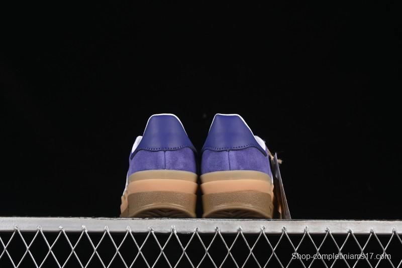 Adidas Originals Gazelle Bold IE0419 Low-Top Sneakers with Thick Sole for Casual Wear, Slip-Resistant and Durable