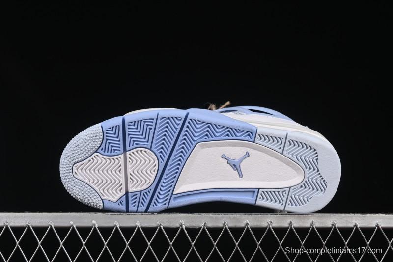 Nike Air Jordan 4 Retro "Forget Me Not" Mothers Day Sneakers with Floral Accents - HV0823-100