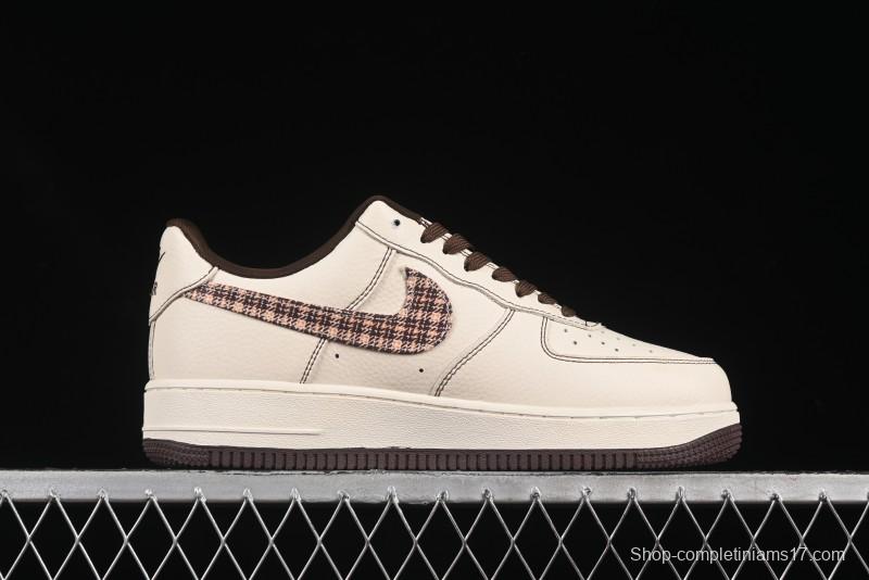 Nike Air Force 1 '07 Low Bape Collaboration Beige Camo Casual Sneakers - DF0188-052