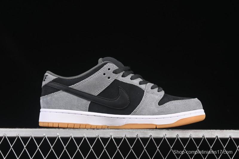 Nike SB Dunk Low Black Grey Low-Top Casual Skate Shoes - HF3063-001