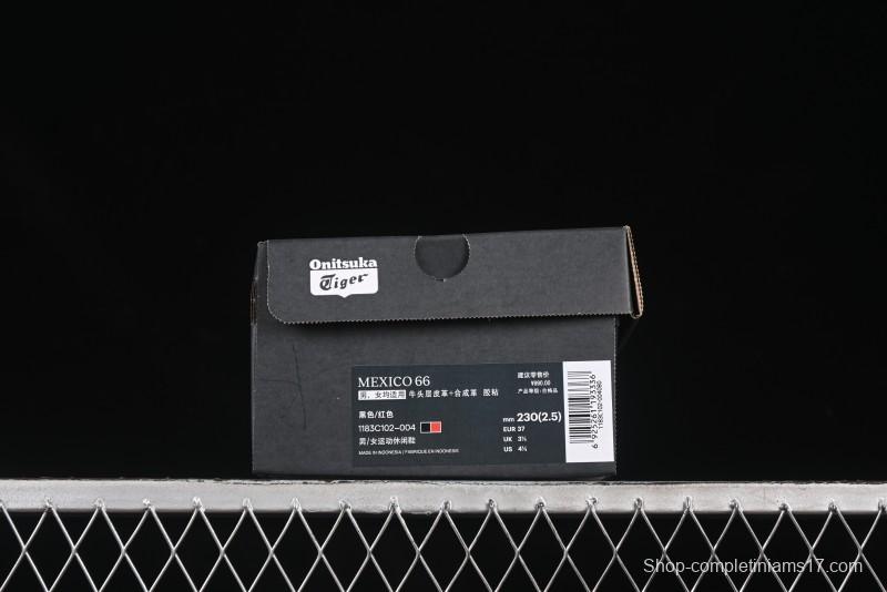 Onitsuka Tiger Mexico 66 Low-Top Leather Sneakers for Casual Running - 1183C102-004