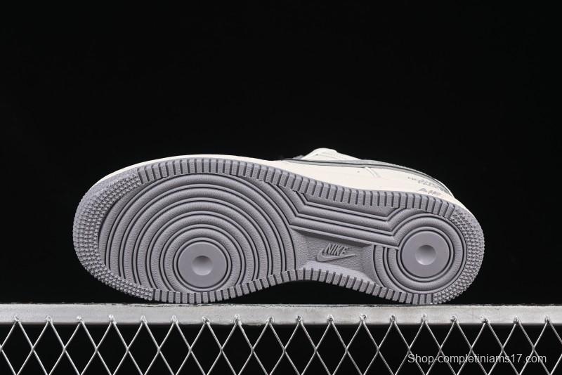 Nike Air Force 1 '07 Low The North Face x CDG Light Grey Swoosh Casual Sneakers - HH7518-052