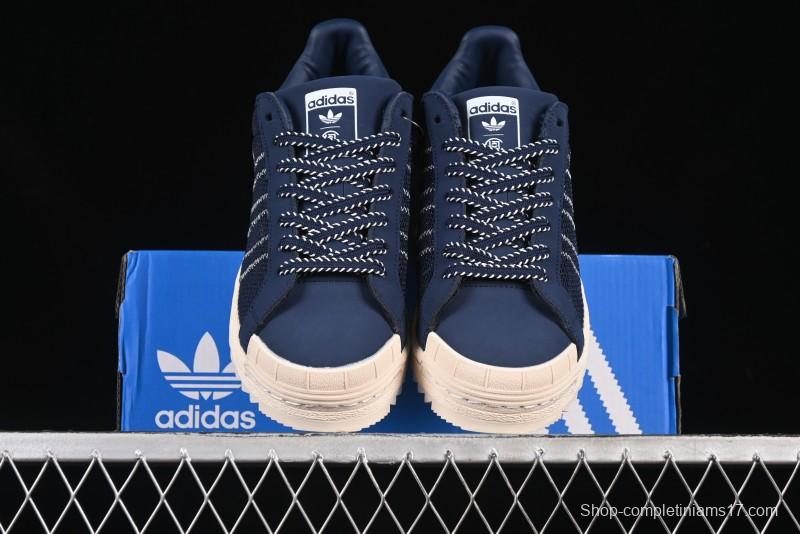 Adidas Clot x Superstar Shell Toe Casual Sneakers with Serrated Edge Design - IH3644