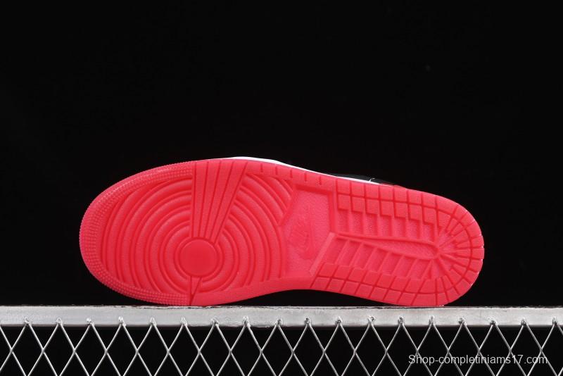 Nike Air Jordan 1 Low "White Black Gym Red" Retro Casual Sneakers - IB8971-106