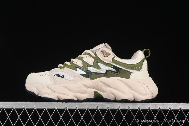 Fila Fusion Fern 2.0 Retro Chunky Sneakers with 3CM Heightening Sole - F12M511101FMC