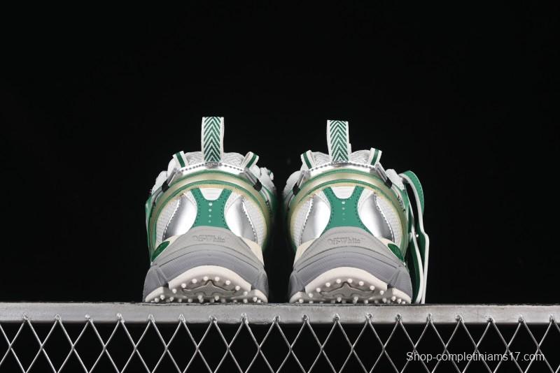 Off-White Be Right Tie-Dye Green Low-Top Lifestyle Casual Shoes - X.E5