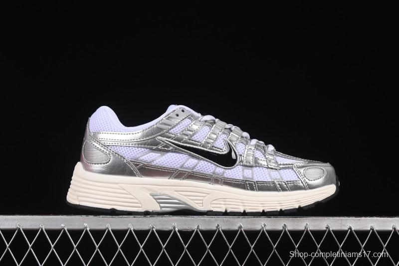 Nike P-6000 Prm Retro Casual Sneakers with Lightweight Design - CD6404-105