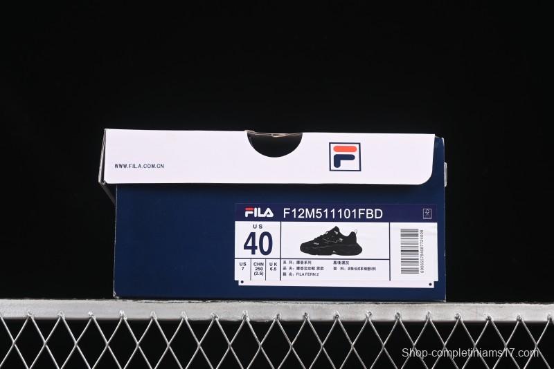 Fila Fusion Fern 2.0 Retro Chunky Sneakers with 3CM Thickened Platform Sole - F12M511101FBD