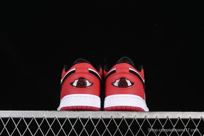 Nike Air Jordan 1 Low "White Black Gym Red" Retro Casual Sneakers - IB8971-106