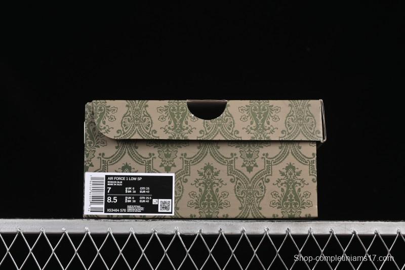 Nike Air Force 1 '07 Low Gucci Collaboration Large Swoosh Gum Sole Casual Sneakers - XS3464-576