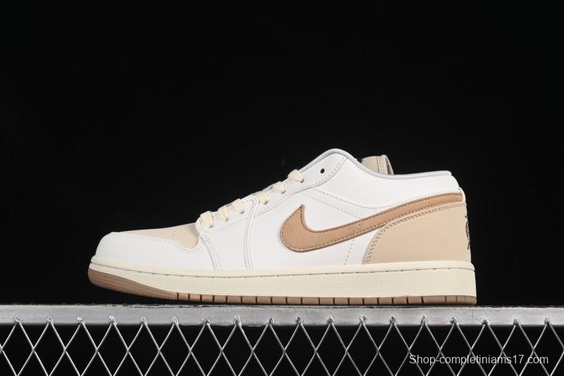 Nike Air Jordan 1 Low "Dongdan" Casual Sneakers in Coconut Milk White - IB8855-121