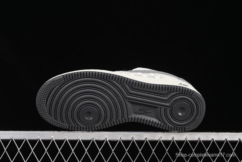 Nike Air Force 1'07 Low Stussy Collaboration Woven Fabric Low-Top Casual Sneakers - BZ6808-101