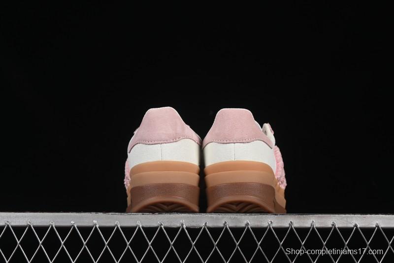 Adidas Originals Gazelle Bold JR8374 Collaboration Low-Top Sneakers with Thick Sole for Slip Resistance and Durability - JR8374