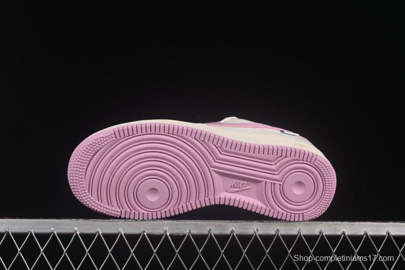 Nike Air Force 1'07 Low Custom Casual Sneakers with Full-Length Air Cushion - DD8959-100