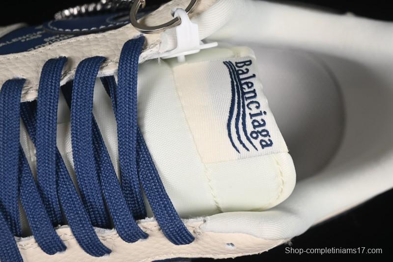 Nike Air Force 1'07 Low Balenciaga Collaboration Blue Woven Label Low-Top Casual Sneakers - DF0188-062